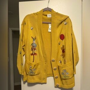 Disney Women's Winnie the Pooh Cardigan Size L